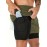 2-in-1 Double Layer Shorts With Inner Pocket, Men's Mid Stretch Sports Shorts For Summer Gym Workout Training