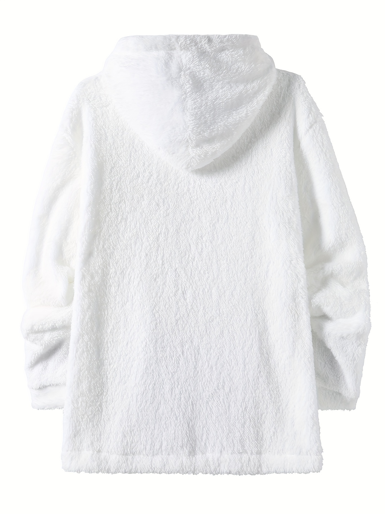 cool warm fluffy hoodies for men mens casual snuddie pullover hooded sweatshirt with kangaroo pocket streetwear for winter fall as gifts details 12